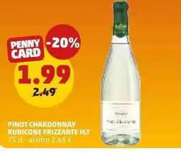 PENNY Pinot chardonnay rubicone frizzante igt offerta