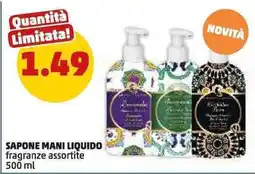 PENNY SAPONE MANI LIQUIDO fragranze assortite offerta