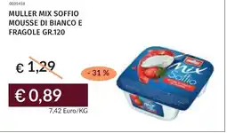 Prezzemolo e Vitale Muller mix soffio mousse di bianco e fragole offerta