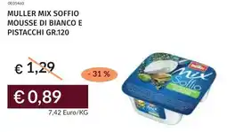 Prezzemolo e Vitale Muller mix soffio mousse di bianco e pistacchi offerta