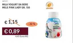 Prezzemolo e Vitale Mila yogurt da bere mele pink lady offerta