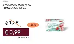 Prezzemolo e Vitale Granarolo yogurt aq fragola offerta