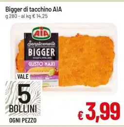 Famila Bigger di tacchino AIA offerta
