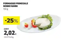 Coop FORMAGGIO PRIMOSALE NONNO NANNI offerta
