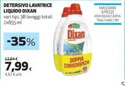 Coop Detersivo Lavatrice Liquido Dixan offerta