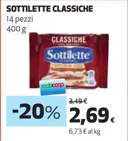 Coop Sottilette Classiche offerta