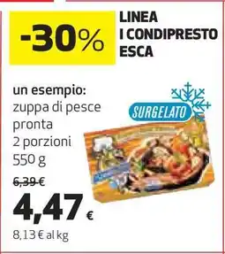 Coop zuppa di pesce pronta offerta