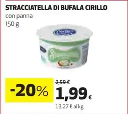Coop STRACCIATELLA DI BUFALA CIRILLO offerta