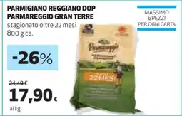 Coop Parmigiano Reggiano DOP Parmareggio Gran Terre offerta