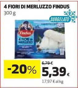 Coop 4 FIORI DI MERLUZZO FINDUS offerta