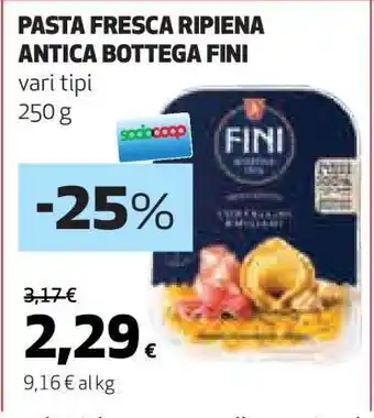 Coop Pasta Fresca Ripiena Antica Bottega Fini offerta