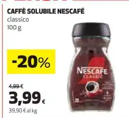 Coop Caffè Solubile Nescafé offerta