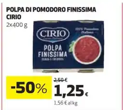 Coop Polpa di Pomodoro Finissima Cirio offerta