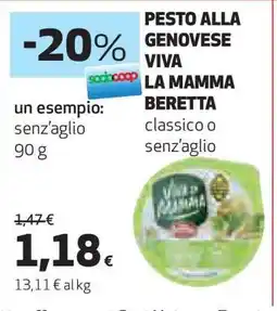 Coop Pesto alla Genovese Viva la Mamma Beretta offerta