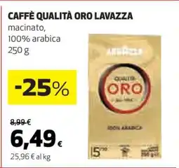 Coop Caffè Qualità Oro Lavazza offerta