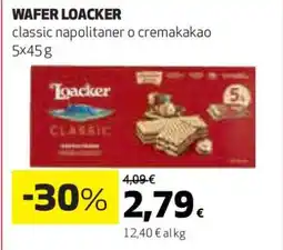 Coop Wafer Loacker offerta