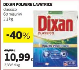Coop DIXAN POLVERE LAVATRICE offerta