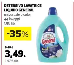 Coop DETERSIVO LAVATRICE LIQUIDO GENERAL offerta