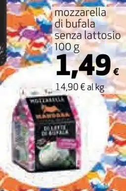 Coop mozzarella di bufala senza lattosio offerta