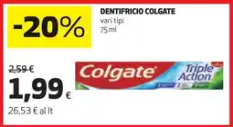 Coop DENTIFRICIO COLGATE offerta