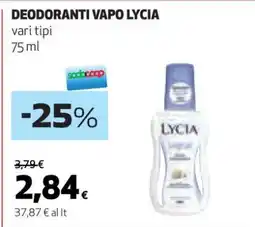 Coop DEODORANTI VAPO LYCIA offerta