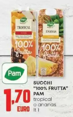 Panorama Succhi "100% frutta" PAM offerta