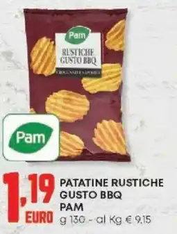 Panorama Patatine rustiche gusto bbq PAM offerta