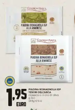 Panorama Piadina romagnola igp TESORI DELL'ARCA offerta