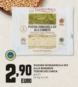 Panorama Piadina romagnola igp alla riminese TESORI DELL'ARCA offerta