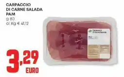 Panorama Carpaccio di carne salada PAM offerta