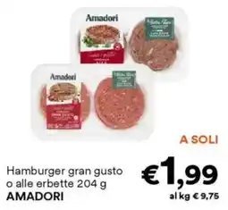 Unes Hamburger gran gusto o alle erbette AMADORI offerta