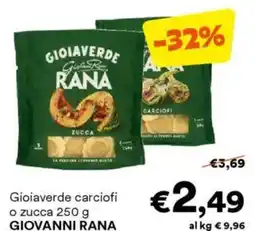 Unes Gioiaverde carciofi o zucca GIOVANNI RANA offerta