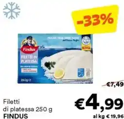 Unes Filetti di platessa FINDUS offerta