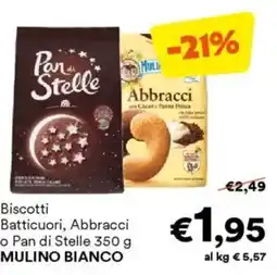 Unes Biscotti Batticuori, Abbracci o Pan di Stelle MULINO BIANCO offerta