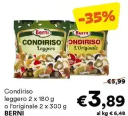 Unes Condiriso leggero o l'originale BERNI offerta