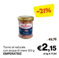 Unes Tonno al naturale con acqua di mare EMPERATRIZ offerta