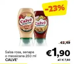 Unes Salsa rosa, senape o messicana CALVE' offerta