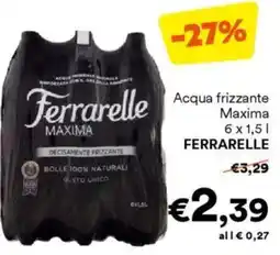 Unes Acqua frizzante Maxima FERRARELLE offerta