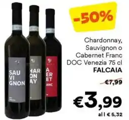 Unes Chardonnay, Sauvignon o Cabernet Franc DOC Venezia FALCAIA offerta