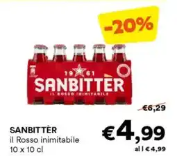 Unes SANBITTÈR il Rosso inimitabile offerta