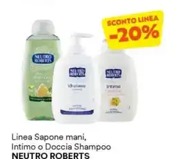 Unes Linea Sapone mani, Intimo o Doccia Shampoo NEUTRO ROBERTS offerta