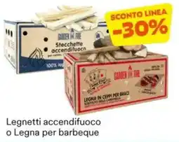 Unes Legnetti accendifuoco o Legna per barbeque offerta