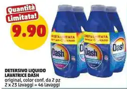 PENNY Detersivo liquido lavatrice DASH original, color conf. da 2 pz lavaggi offerta