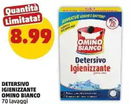 PENNY Detersivo igienizzante OMINO BIANCO 70 lavaggi offerta