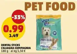 PENNY Dental sticks l'allegra compagnia offerta