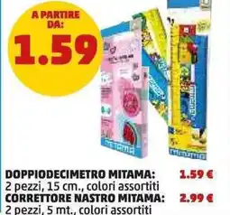 PENNY Doppiodecimetro mitama 2 pezzi offerta