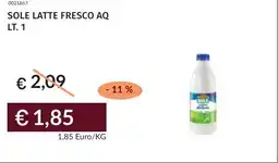 Prezzemolo e Vitale Sole latte fresco aq offerta