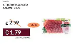 Prezzemolo e Vitale Citterio vaschetta salame offerta