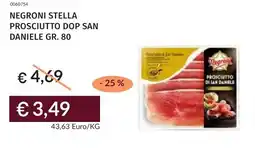 Prezzemolo e Vitale Negroni stella prosciutto dop san daniele offerta