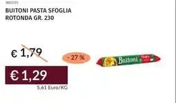 Prezzemolo e Vitale Buitoni pasta sfoglia rotonda offerta